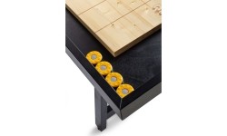 Amerykański shuffleboard sosnowy 12ft czarny
