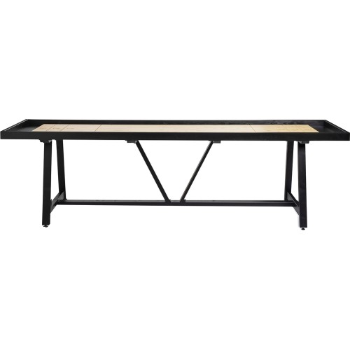 Amerykański shuffleboard sosnowy 12ft czarny