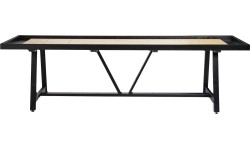 Amerykański shuffleboard sosnowy 12ft czarny