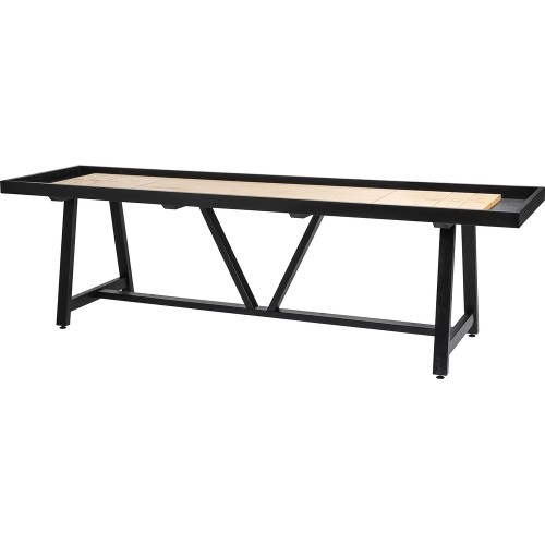 Amerykański shuffleboard sosnowy 12ft czarny