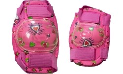 Ochraniacze kolan i łokci dla dzieci (różowe)