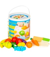 Drewaniane warzywa i owoce do krojenia 13 elementów