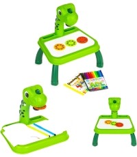 Projektor tablica do rysowania dinozaur 12 flamastrów 24 wzory