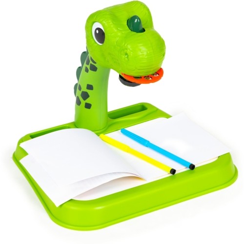Projektor tablica do rysowania dinozaur 12 flamastrów 24 wzory