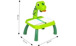 Projektor tablica do rysowania dinozaur 12 flamastrów 24 wzory