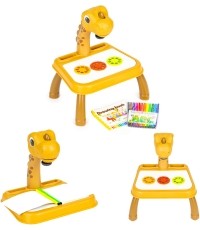 Projektor tablica do rysowania dinozaur 12 flamastrów 24 wzory
