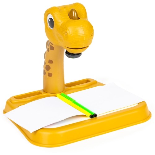 Projektor tablica do rysowania dinozaur 12 flamastrów 24 wzory