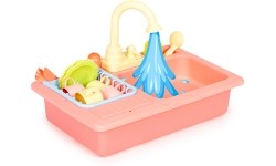 Zlew zlewozmywak z kranem napełniany wodą 12 akcesoriów zabawka dla dzieci