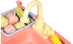 Zlew zlewozmywak z kranem napełniany wodą 12 akcesoriów zabawka dla dzieci