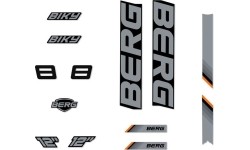 Rowery - Zestaw naklejek Cross Black