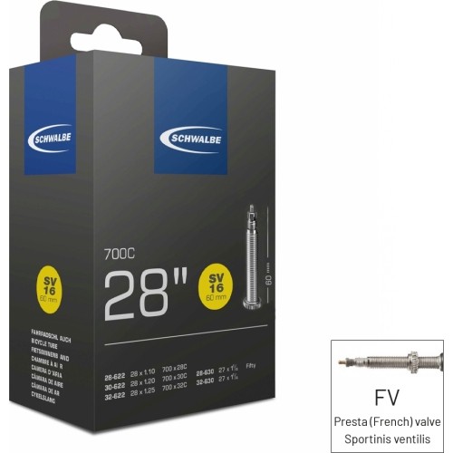 Dętka rowerowa Schwalbe 700x28/32 FV60