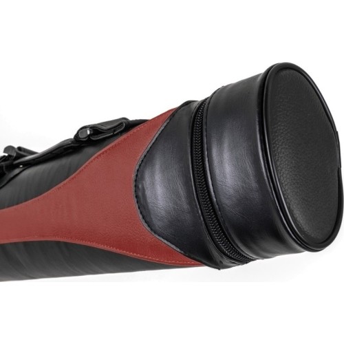 Twardy futerał na kije bilardowe Style SY-2, czerwono-czarny, 2/2, 85 cm