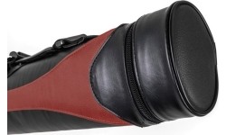 Twardy futerał na kije bilardowe Style SY-2, czerwono-czarny, 2/2, 85 cm