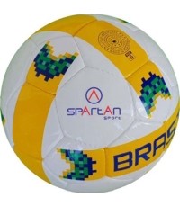 Piłka nożna SPARTAN Brasil Cordlay - White-Yellow