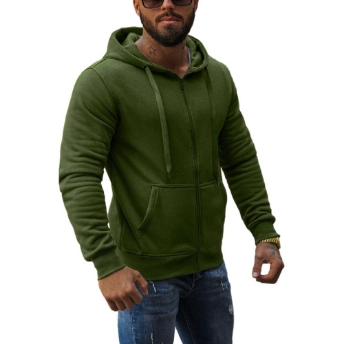 J.Style męska bluza polarowa khaki 68B2008-29