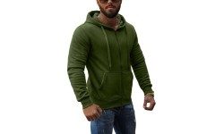 J.Style męska bluza polarowa khaki 68B2008-29