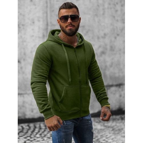 J.Style męska bluza polarowa khaki 68B2008-29