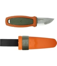 Nóż Morakniv Eldris z szlufka na pasek oliwkowo - pomarańczowy stal nierdzewna