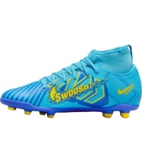 Buty piłkarskie Nike Jr Superfly 9 Club KM FG/MG dla młodzieży, niebiesko-żółte DO9789 400