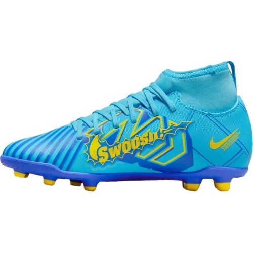 Buty piłkarskie Nike Jr Superfly 9 Club KM FG/MG dla młodzieży, niebiesko-żółte DO9789 400