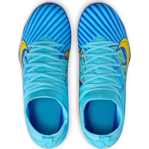 Buty piłkarskie Nike Jr Superfly 9 Club KM FG/MG dla młodzieży, niebiesko-żółte DO9789 400