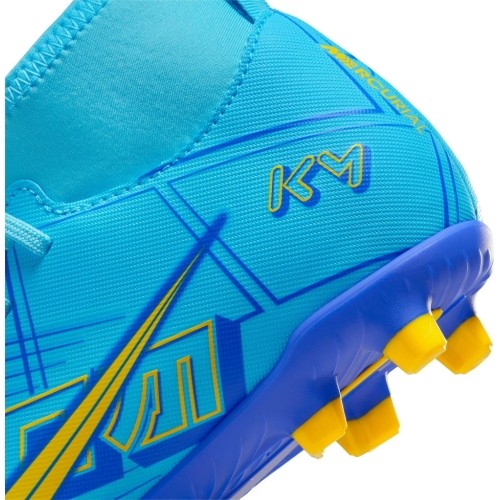 Buty piłkarskie Nike Jr Superfly 9 Club KM FG/MG dla młodzieży, niebiesko-żółte DO9789 400