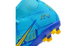 Buty piłkarskie Nike Jr Superfly 9 Club KM FG/MG dla młodzieży, niebiesko-żółte DO9789 400