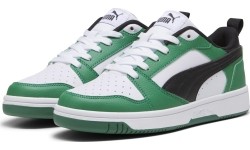 Puma buty młodzieżowe Rebound V6 Lo Jr Black White Green 393833 05