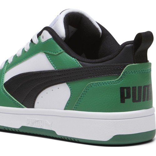Puma buty młodzieżowe Rebound V6 Lo Jr Black White Green 393833 05