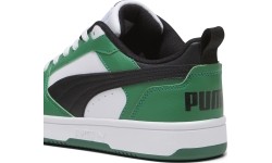 Puma buty młodzieżowe Rebound V6 Lo Jr Black White Green 393833 05