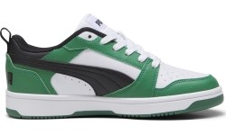 Puma buty młodzieżowe Rebound V6 Lo Jr Black White Green 393833 05
