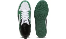Puma buty młodzieżowe Rebound V6 Lo Jr Black White Green 393833 05