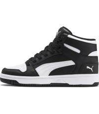 Buty młodzieżowe Puma Rebound Layu SL Jr czarno-białe 370486 01