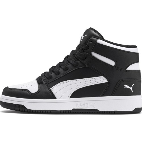 Buty młodzieżowe Puma Rebound Layu SL Jr czarno-białe 370486 01