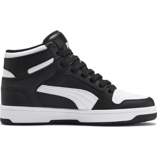 Buty młodzieżowe Puma Rebound Layu SL Jr czarno-białe 370486 01