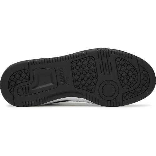 Puma Rebound V6 Mid Jr buty młodzieżowe White Blue Black 393831 06