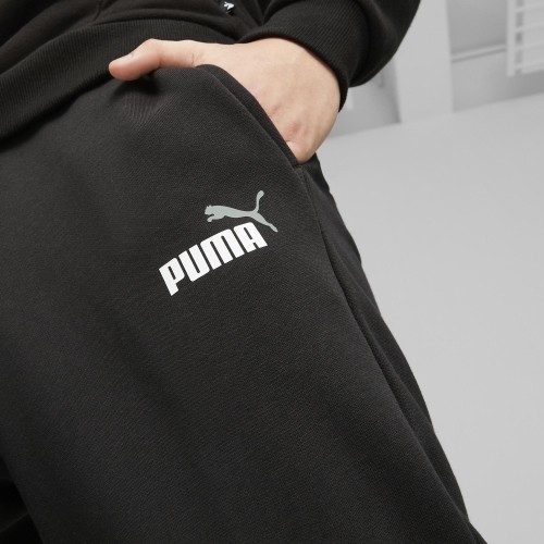 Spodnie sportowe męskie Puma Ess+ 2 Col Logo Black 586767 61