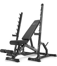 Zestaw MS24_2.0 | Ławka dwustronna + wielopoziomowe stojaki (2 sztuki) - Marbo Sport