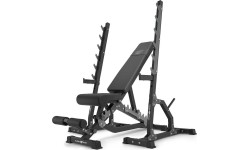 Zestaw MS24_2.0 | Ławka dwustronna + wielopoziomowe stojaki (2 sztuki) - Marbo Sport