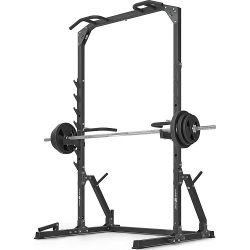 Klatka half-rack (drążek do pociągania ze stojakami i poręczami + uchwytem landmine) MS-U115 2.0 - Marbo Sport