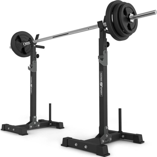 Wielopoziomowe stojaki (2 sztuki) pod sztangę z asekuracją MS-S108 2.0 - Marbo Sport