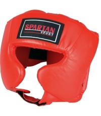 Kask bokserski Spartan, czerwony