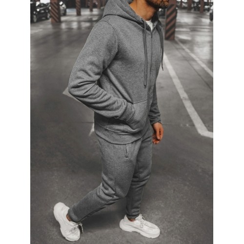 J.Style Sportinis Kostiumas Vyrams Fleece Grey 68C10386-5