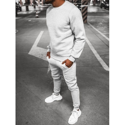 J.Style męski dres polarowy, szary 68C10380-2