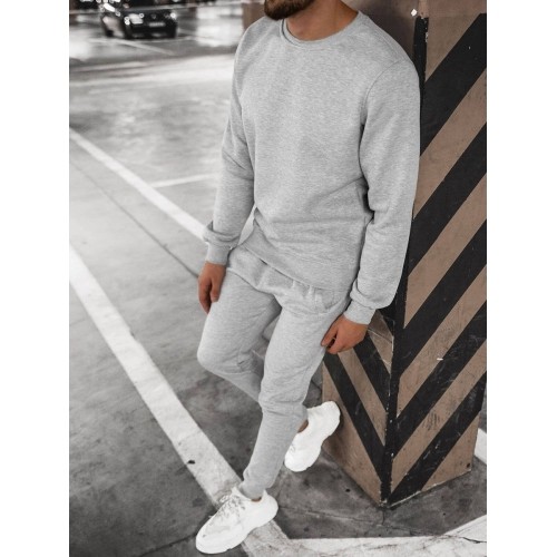 J.Style męski dres polarowy, szary 68C10380-2