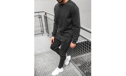 J.Style męski dres polarowy Black 68C10380-3