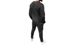 J.Style męski dres polarowy Black 68C10380-3