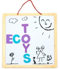 Tablica edukacyjna 3w1 magnetyczna kredowa literki