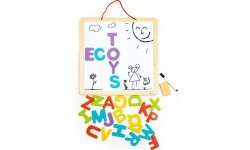 Tablica edukacyjna 3w1 magnetyczna kredowa literki