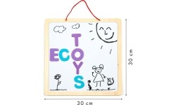Tablica edukacyjna 3w1 magnetyczna kredowa literki